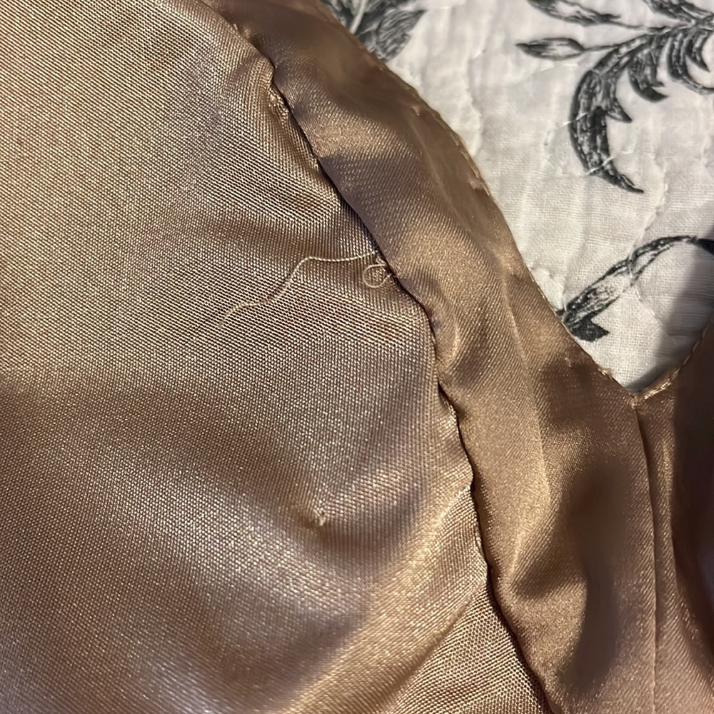 Sue Wong Gold Sequence Cocktail Dress - Picture 6 of 8